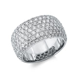 Ring 18 kt WG, 129 Brill. 2,35 ct, TW-vsi