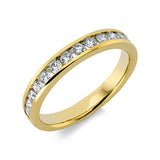 Ring 18 kt GG, 14 Brill. 0,50 ct, TW-si