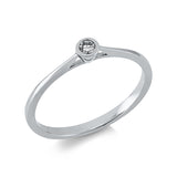 Ring 14 kt WG, 1 Brill. 0,05 ct, TW-si