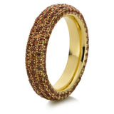 Ring 18 kt GG, 195 Saphire 4,55 ct orange