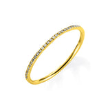Ring 18 kt GG, 25 Brill. 0,12 ct, TW-vsi/si
