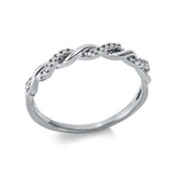 Ring 18 kt WG, 24 Brill. 0,07 ct, TW-si