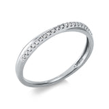 Ring 18 kt WG, 22 Brill. 0,11 ct, TW-si