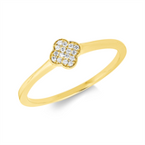 Ring 18 kt GG, 16 Brill. 0,04 ct, TW-si