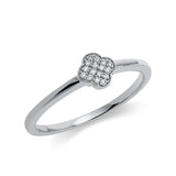 Ring 18 kt WG, 16 Brill. 0,04 ct, TW-si