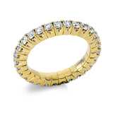 Ring 18 kt GG, Flex-Band, variabel, 29 Brill. 1,33 ct, TW-si