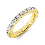 Ring 18 kt GG, Flex-Band, variabel, 26 Brill. 1,89 ct, TW-si