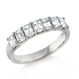 Ring 18 kt WG, 7 Sm.schliff 1,39 ct, TW-vsi/si