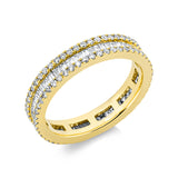 Ring 18 kt GG, 64 Trap. 0,64 ct, TW-si, 104 Brill. 0,51 ct, TW-si
