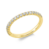 Ring 18 kt GG, 19 Brill. 0,37 ct, TW-si