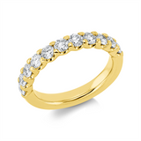 Ring 18 kt GG, 11 Brill. 1,13 ct, TW-si