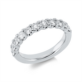 Ring 18 kt WG, 11 Brill. 1,13 ct, TW-si