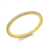 Ring 18 kt GG, 42 Brill. 0,41 ct, TW-si