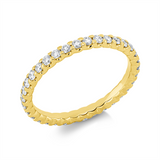 Ring 18 kt GG, 34 Brill. 0,67 ct, TW-si
