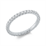 Ring 18 kt WG, 34 Brill. 0,68 ct, TW-si