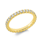 Ring 18 kt GG, 31 Brill. 0,93 ct, TW-si