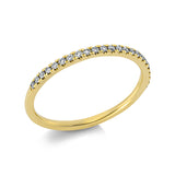 Ring 14 kt GG, 23 Brill. 0,14 ct, TW-si, 23 Brill. 0,50 ct, TW-si
