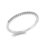 Ring 18 kt WG, 23 Brill. 0,15 ct, TW-si