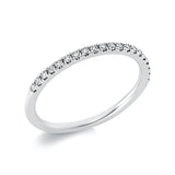 Ring 14 kt WG, 21 Brill. 0,20 ct, TW-si