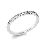 Ring 14 kt WG, 19 Brill. 0,33 ct, TW-si