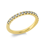 Ring 14 kt GG, 17 Brill. 0,39 ct, TW-si