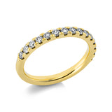 Ring 14 kt GG, 15 Brill. 0,52 ct, TW-si