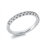 Ring 950 Pt Platin, 15 Brill. 0,52 ct, TW-si