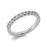Ring 18 kt WG, 15 Brill. 0,59 ct, TW-si