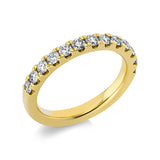 Ring 18 kt GG, 13 Brill. 0,76 ct, TW-si
