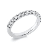 Ring 950 Pt Platin, 13 Brill. 0,77 ct, TW-si