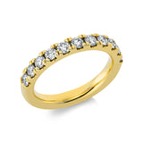 Ring 18 kt GG, 11 Brill. 0,92 ct, TW-si