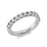 Ring 18 kt WG, 11 Brill. 0,92 ct, TW-si