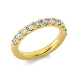 Ring 14 kt GG, 11 Brill. 1,08 ct, TW-si