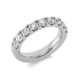 Ring 18 kt WG, 9 Brill. 1,57 ct, TW-si