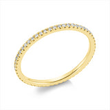 Ring 14 kt GG, 56 Brill. 0,21 ct, TW-si