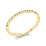 Ring 14 kt GG, 59 Brill. 0,18 ct, TW-si