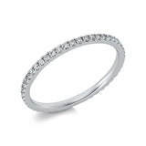 Ring 18 kt WG, 48 Brill. 0,30 ct, TW-si