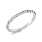 Ring 14 kt WG, 43 Brill. 0,39 ct, TW-si