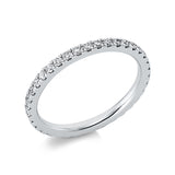Ring 18 kt WG, 37 Brill. 0,58 ct, TW-si