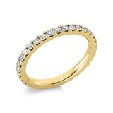 Ring 18 kt GG, 32 Brill. 0,77 ct, TW-si