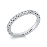 Ring 950 Pt Platin, 32 Brill. 0,77 ct, TW-si