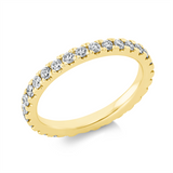 Ring 18 kt GG, 30 Brill. 0,90 ct, TW-si