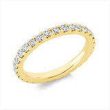 Ring 14 kt GG, 29 Brill. 0,95 ct, TW-si