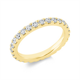 Ring 14 kt GG, 27 Brill. 1,15 ct, TW-si
