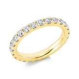Ring 14 kt GG, 24 Brill. 1,62 ct, TW-si