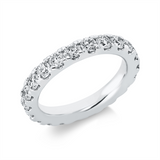 Ring 950 Pt Platin, 20 Brill. 2,36 ct, TW-si