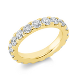 Ring 14 kt GG, 18 Brill. 2,99 ct, TW-si