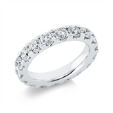 Ring 18 kt WG, 18 Brill. 3,44 ct, TW-si