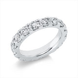 Ring 18 kt WG, 17 Brill. 4,02 ct, TW-si
