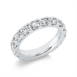 Ring 950 Pt Platin, 16 Brill. 5,92 ct, TW-si